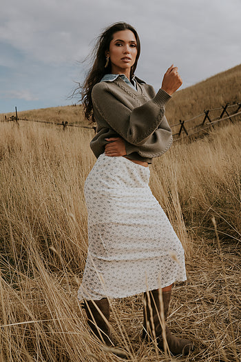 Kenyen Lace Maxi Skirt