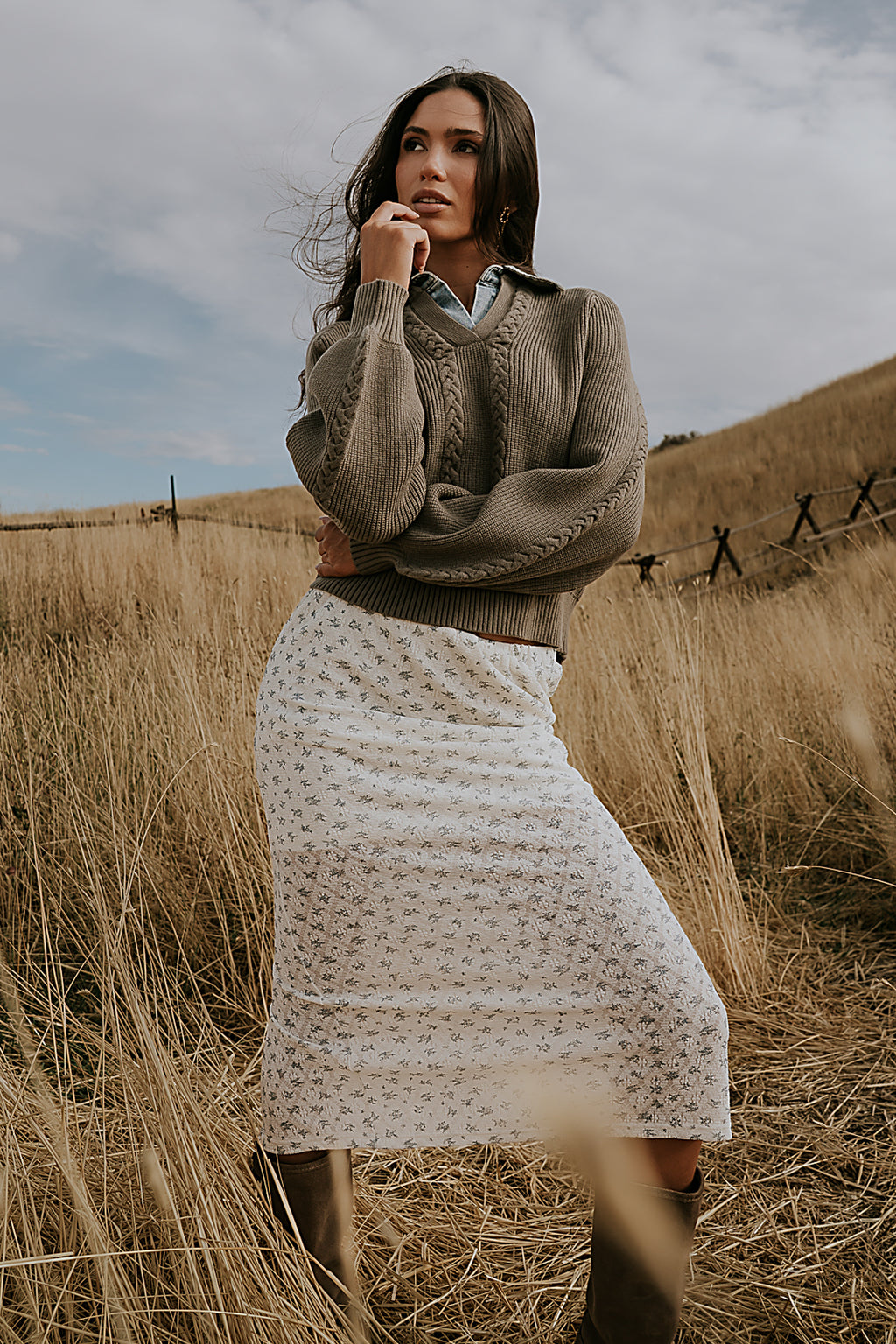 Kenyen Lace Maxi Skirt