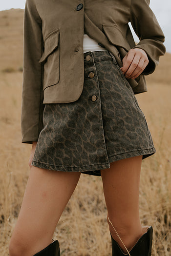 Luka Leopard Mini Skort - FINAL SALE