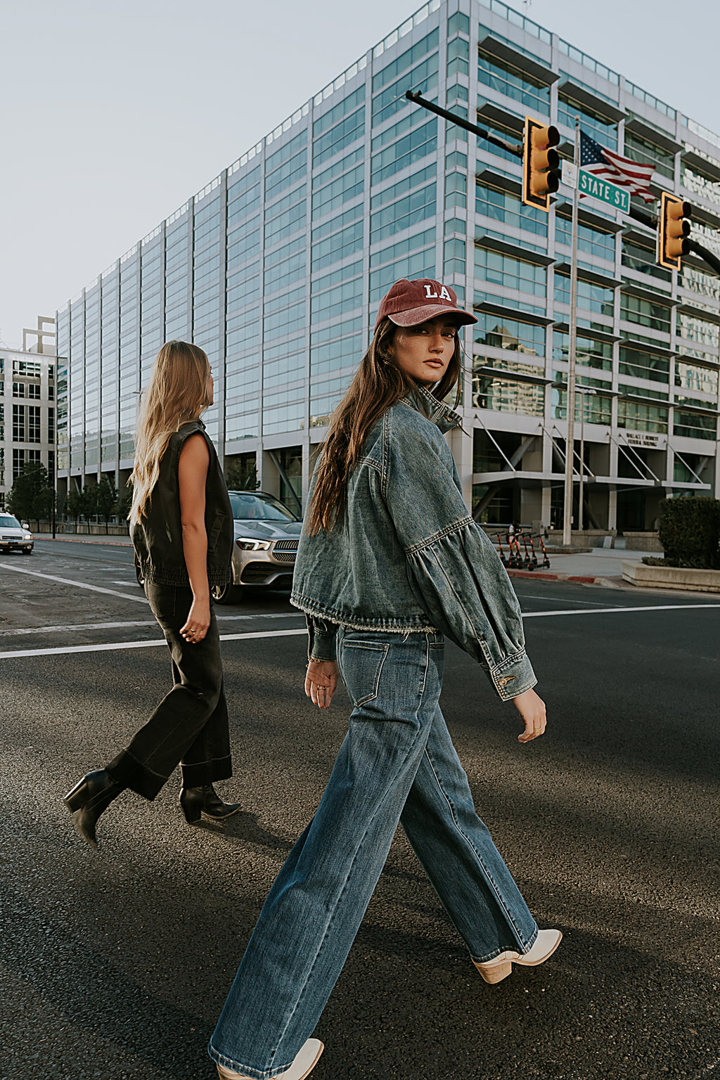Sasha Denim Jacket in Medium Wash