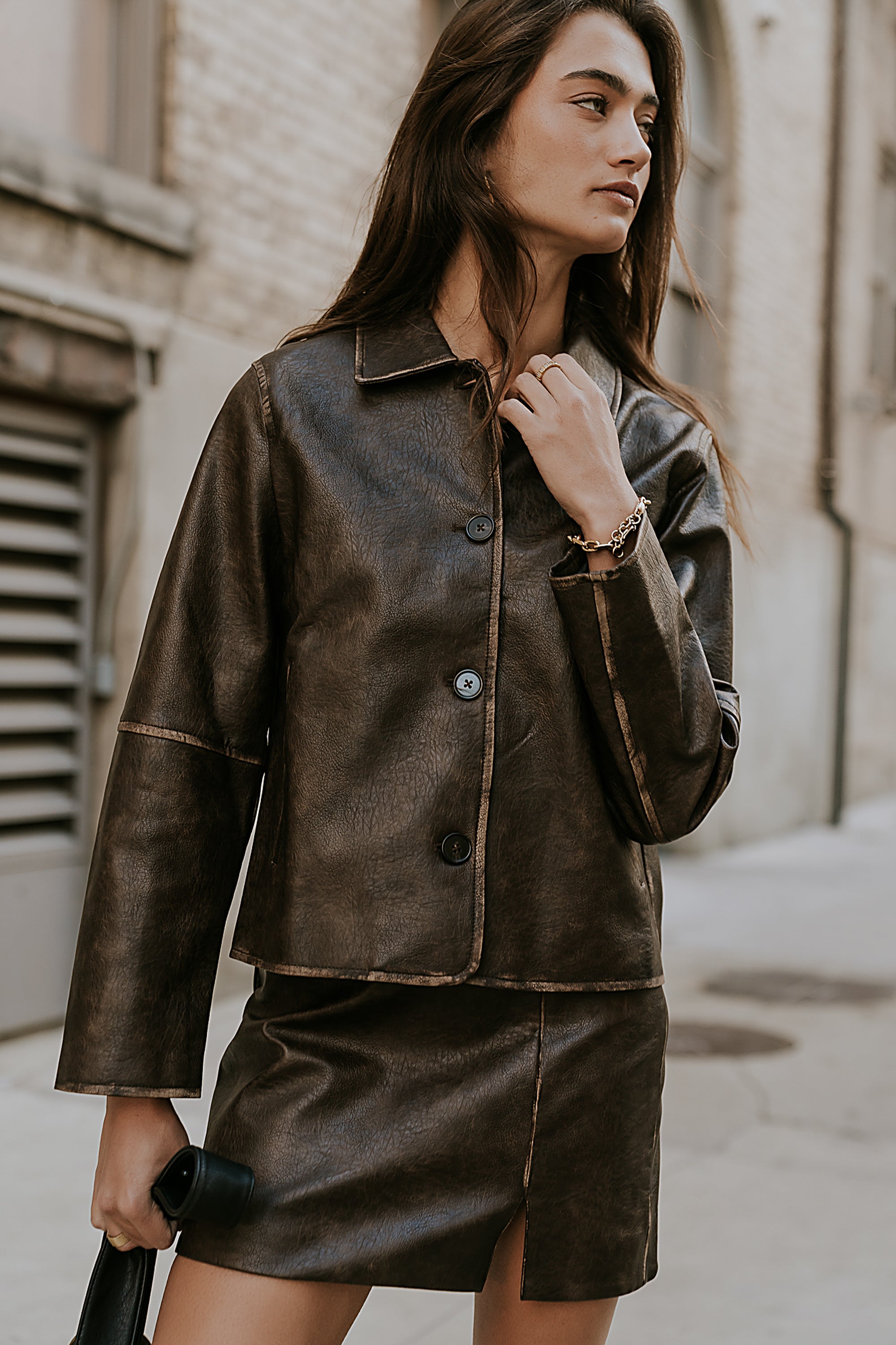 Kelsey Vegan Leather Jacket