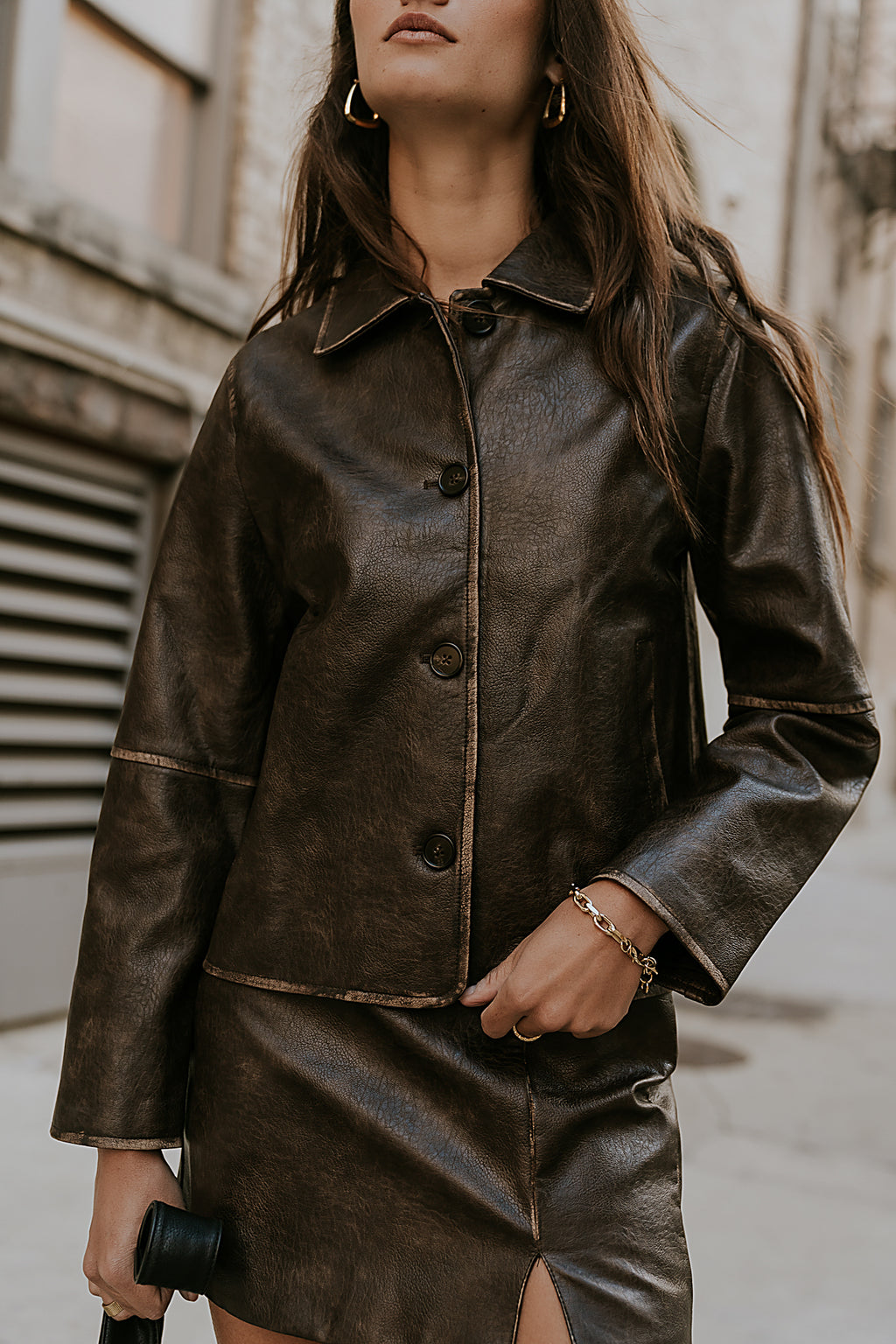 Kelsey Vegan Leather Jacket - FINAL SALE