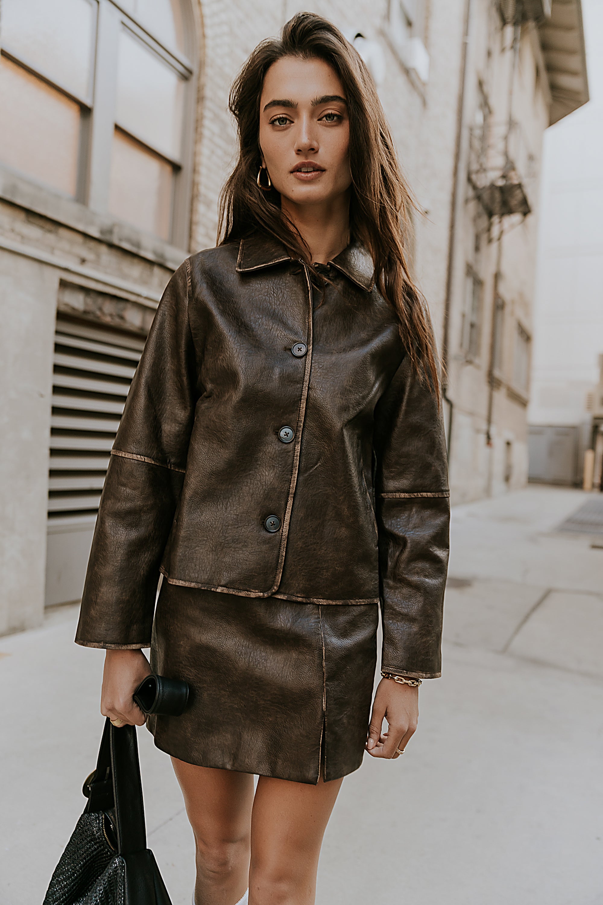Kelsey Vegan Leather Jacket - FINAL SALE