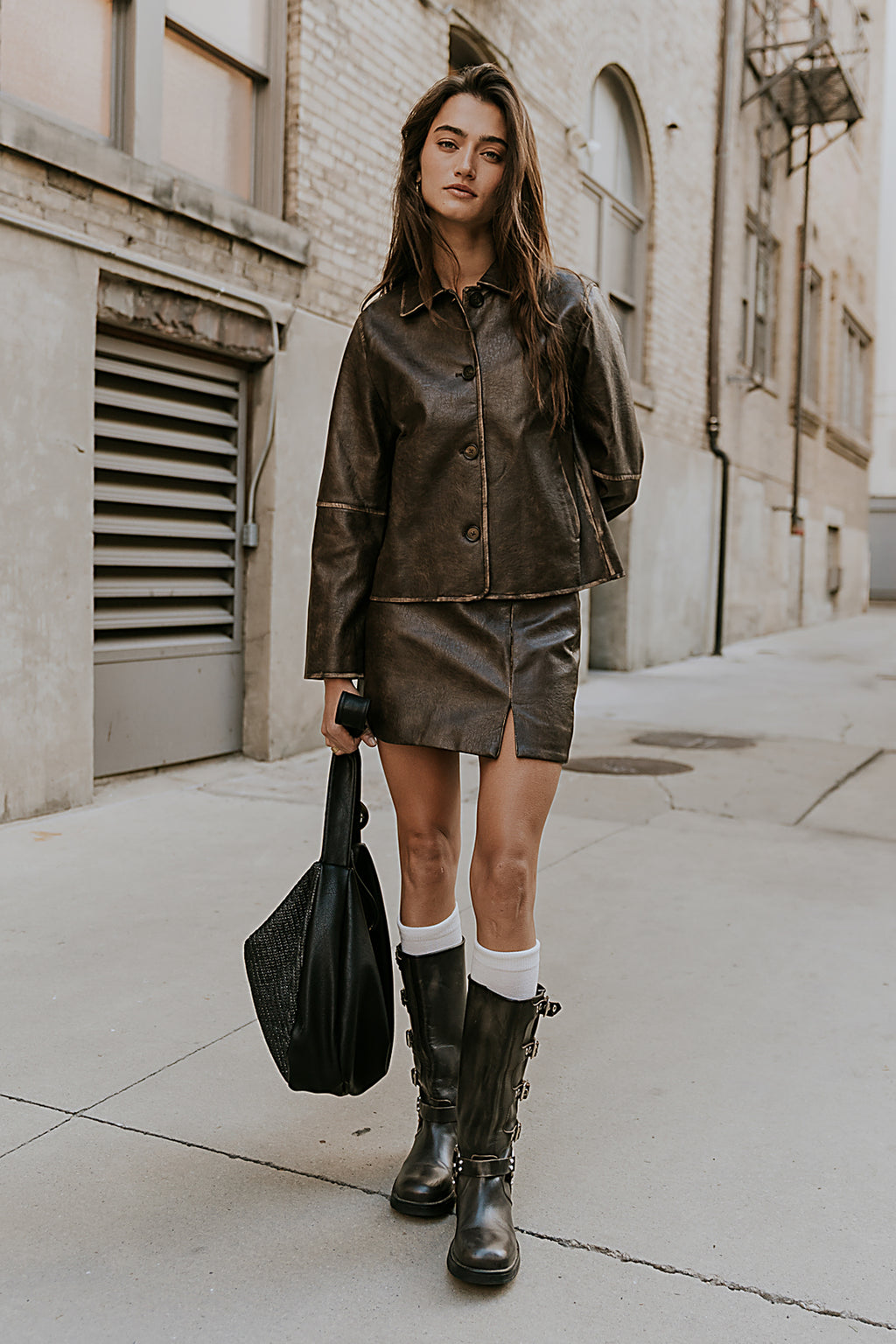 Kelsey Vegan Leather Jacket - FINAL SALE