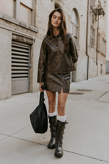 Kelsey Vegan Leather Jacket - FINAL SALE