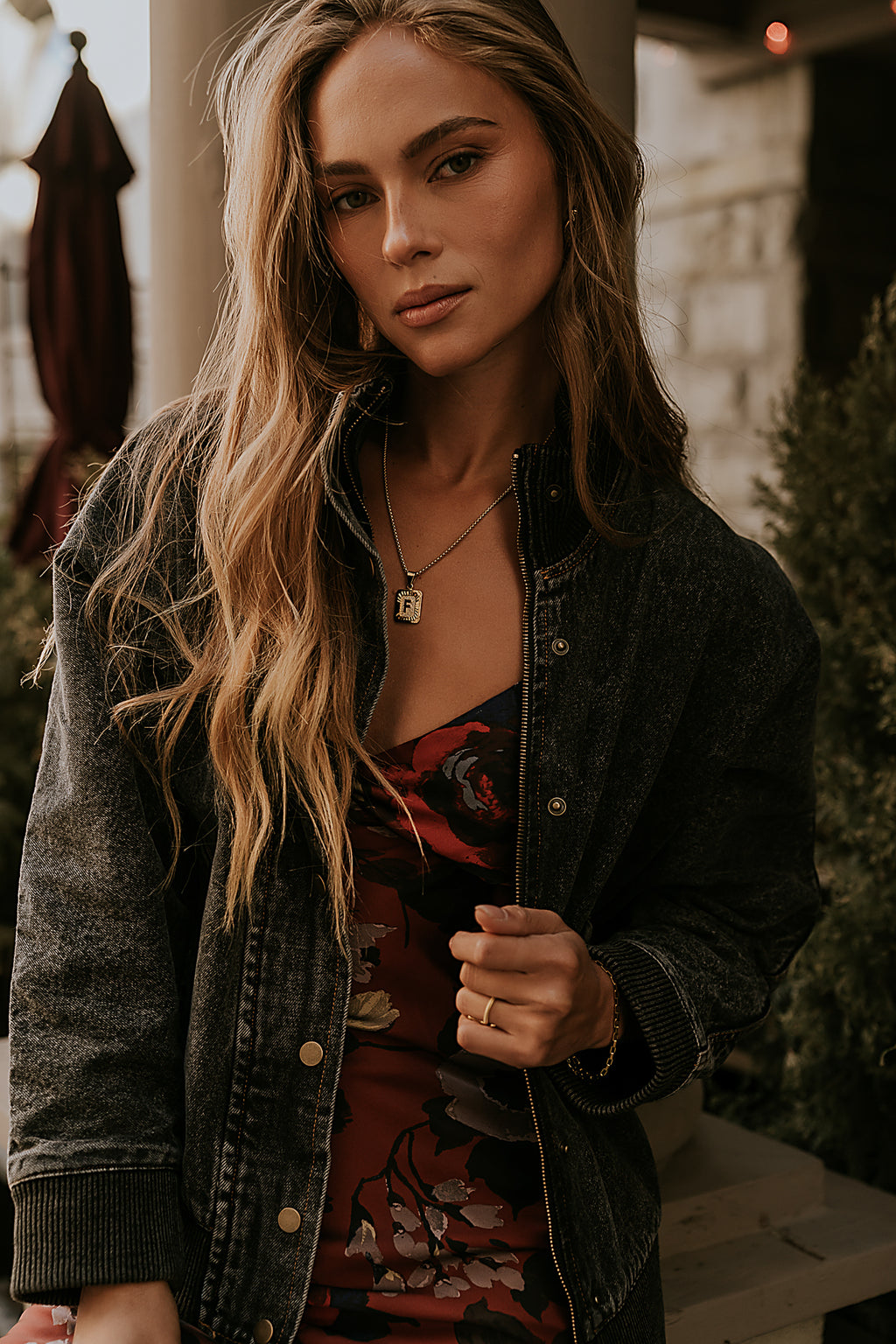 Paige Denim Jacket in Black