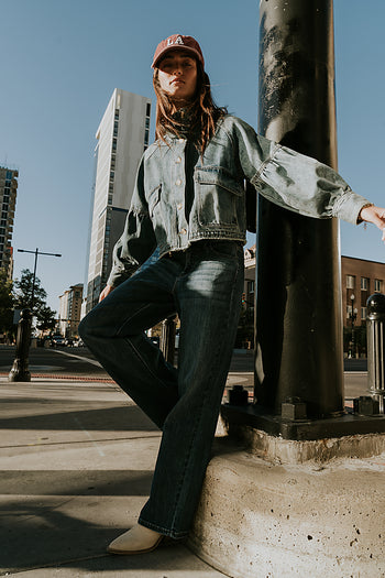 Sasha Denim Jacket in Medium Wash