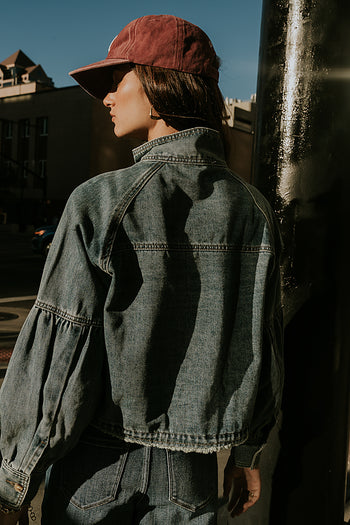 Sasha Denim Jacket in Medium Wash