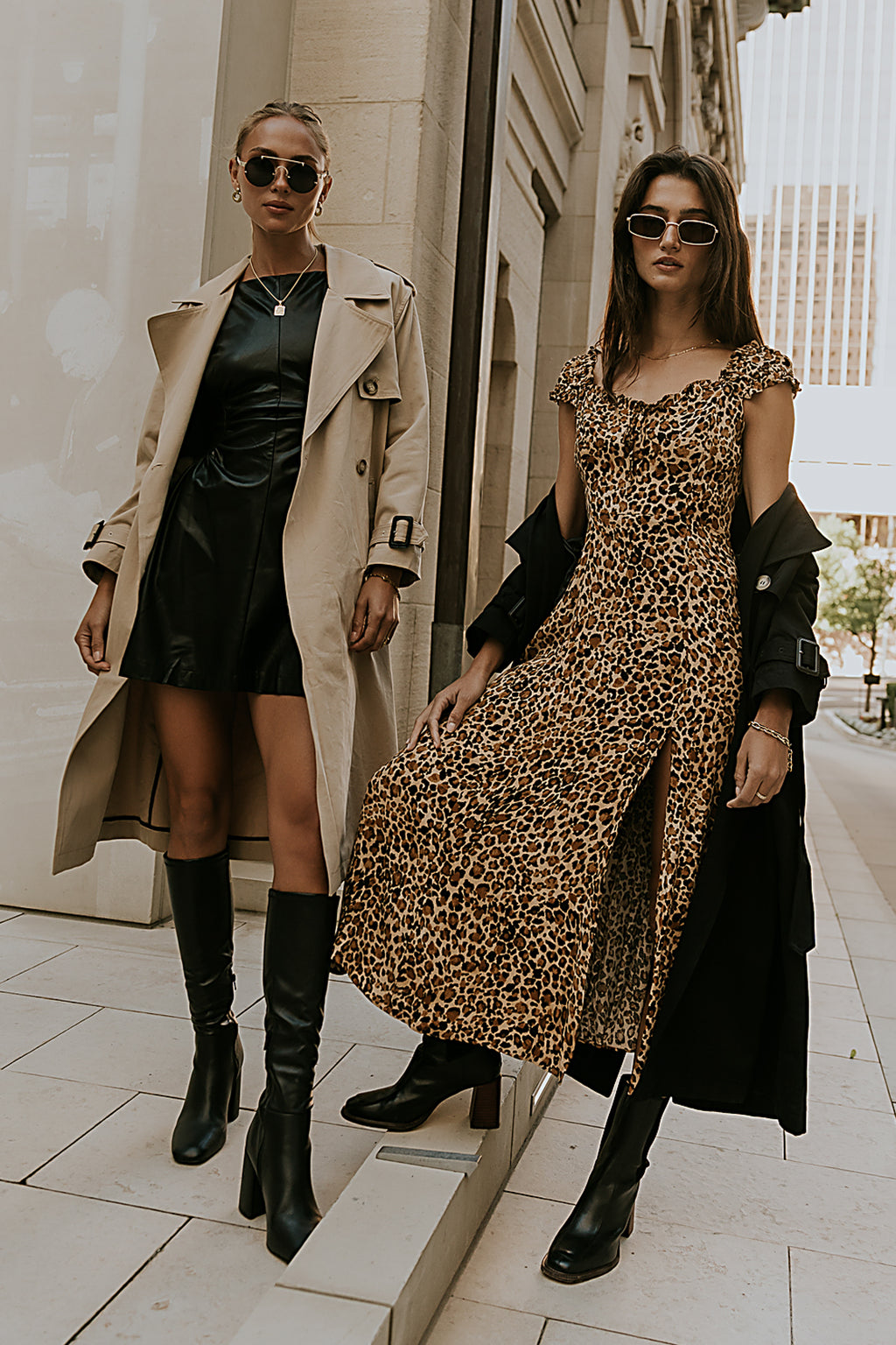 Xiomara Vegan Leather Mini Dress