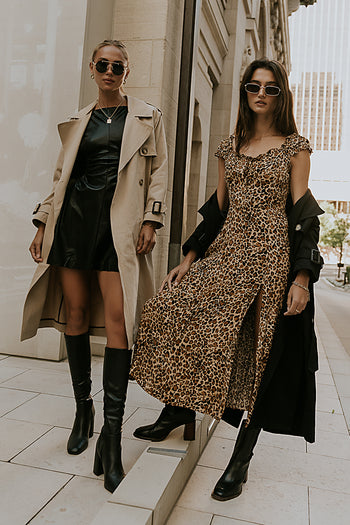 Xiomara Vegan Leather Mini Dress