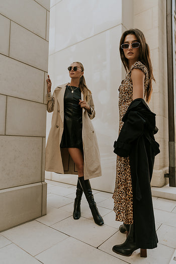 Kylie Leopard Midi Dress