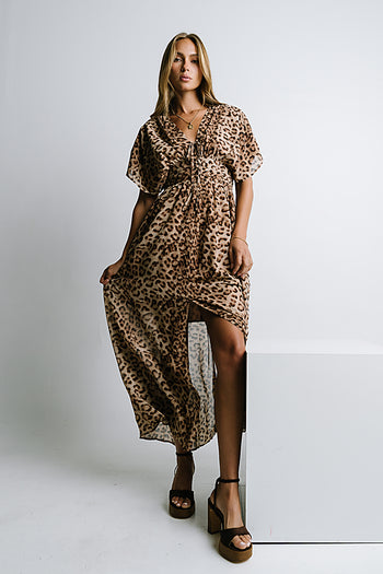 Wrenna Leopard Maxi Dress