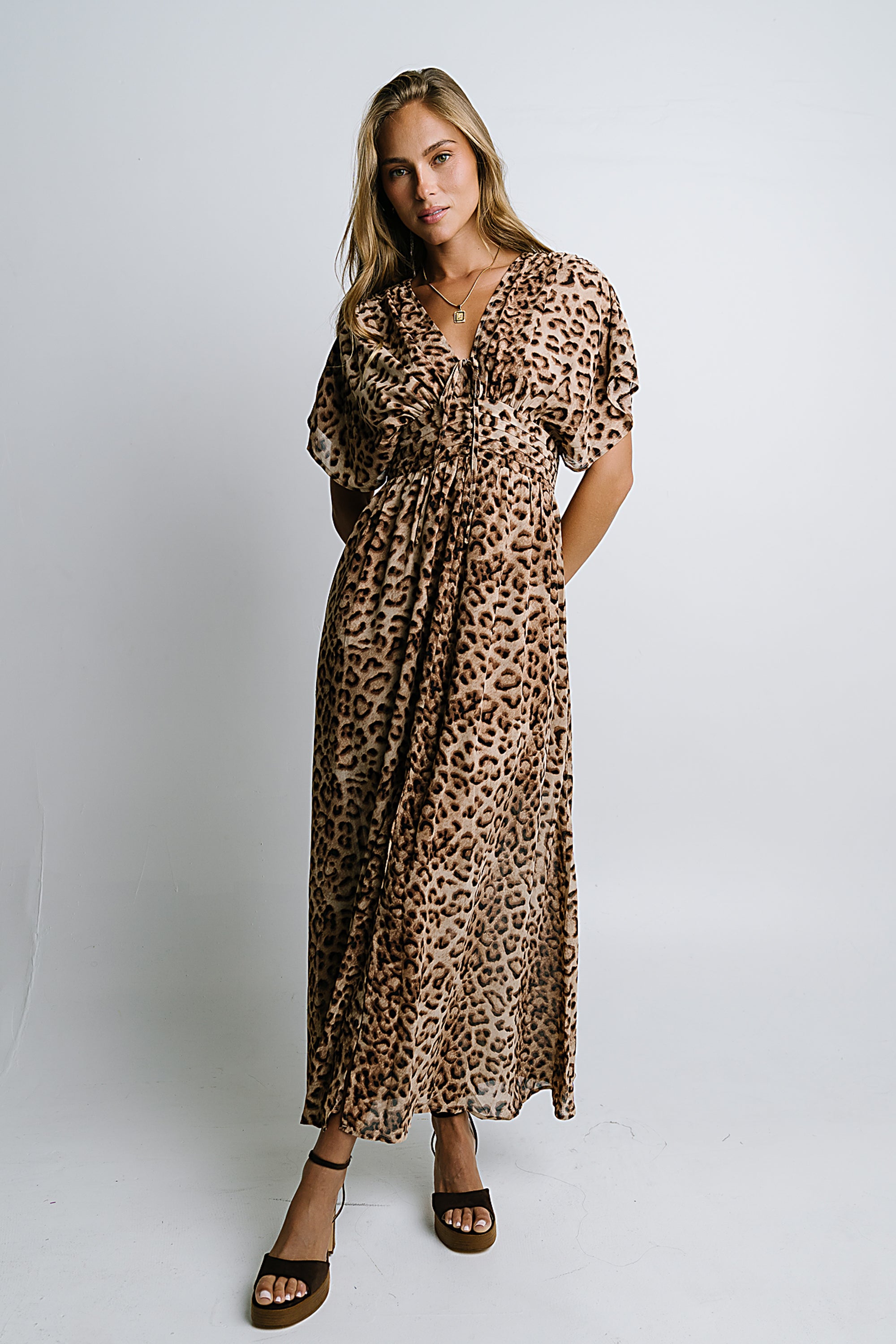 leopard maxi dress Wrenna Leopard Maxi Dress