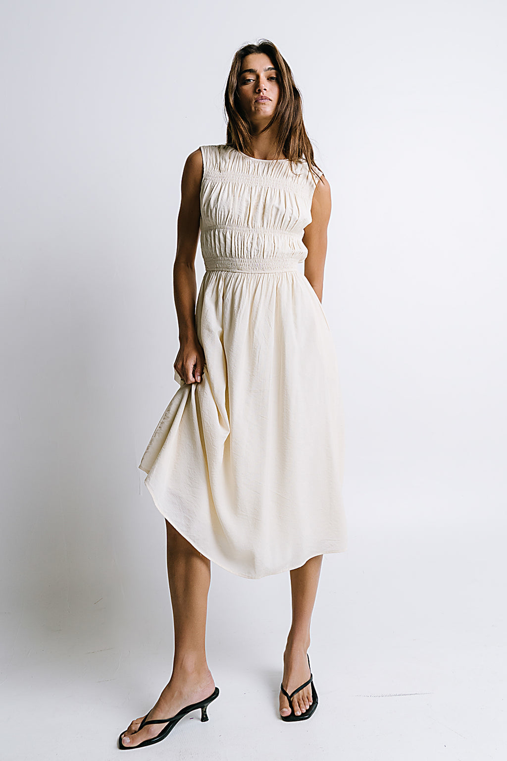 Johna Smocked Midi Dress - FINAL SALE Johna Smocked Midi Dress - FINAL SALE