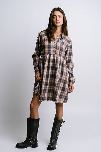 Karrie Plaid Mini Dress - FINAL SALE