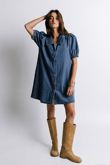 Lola Denim Baby Doll Dress - FINAL SALE