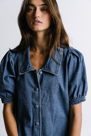 Lola Denim Baby Doll Dress - FINAL SALE