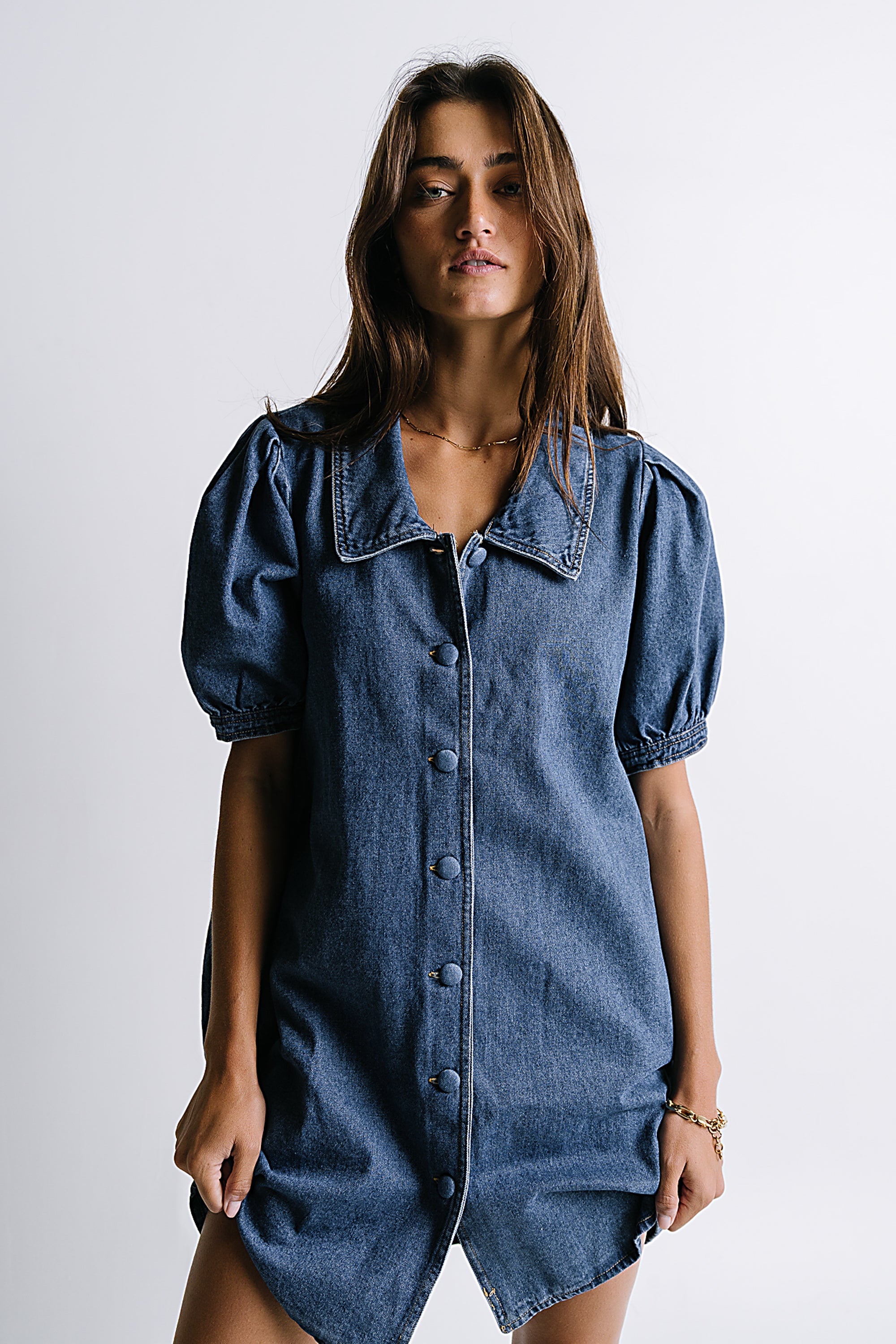Lola Denim Baby Doll Dress