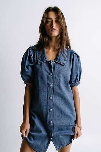 Lola Denim Baby Doll Dress - FINAL SALE