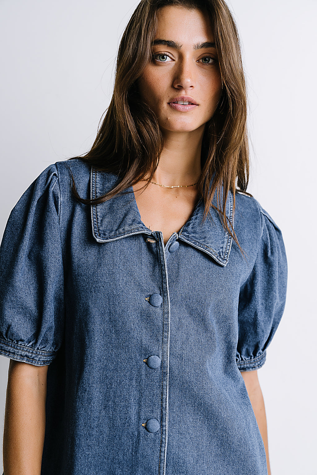 Lola Denim Baby Doll Dress - FINAL SALE