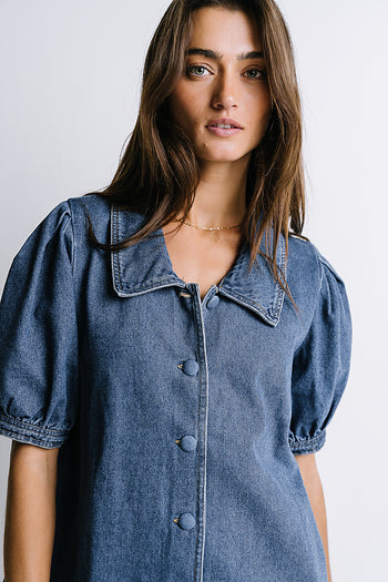 Lola Denim Baby Doll Dress - FINAL SALE