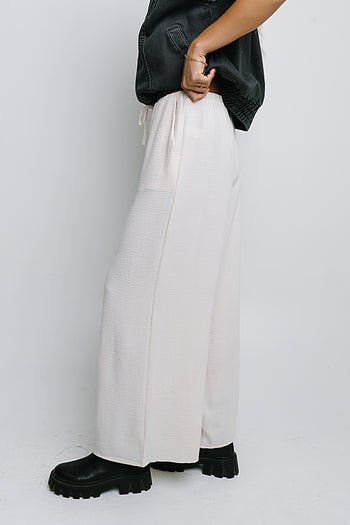 Salma Wide Leg Pants in Oatmeal