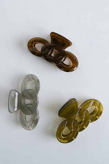 Jenny Claw Clip in Green