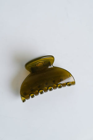 Sienna Claw Clip in Olive