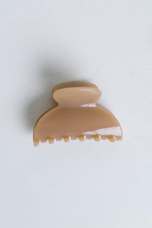 Sienna Claw Clip in Taupe - FINAL SALE