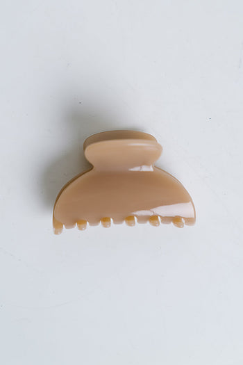 Sienna Claw Clip in Taupe - FINAL SALE