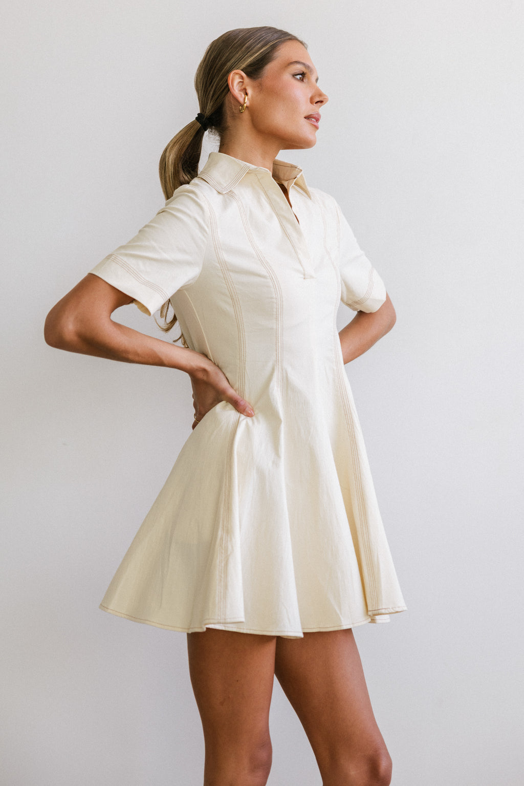 Haddie Collared Mini Dress