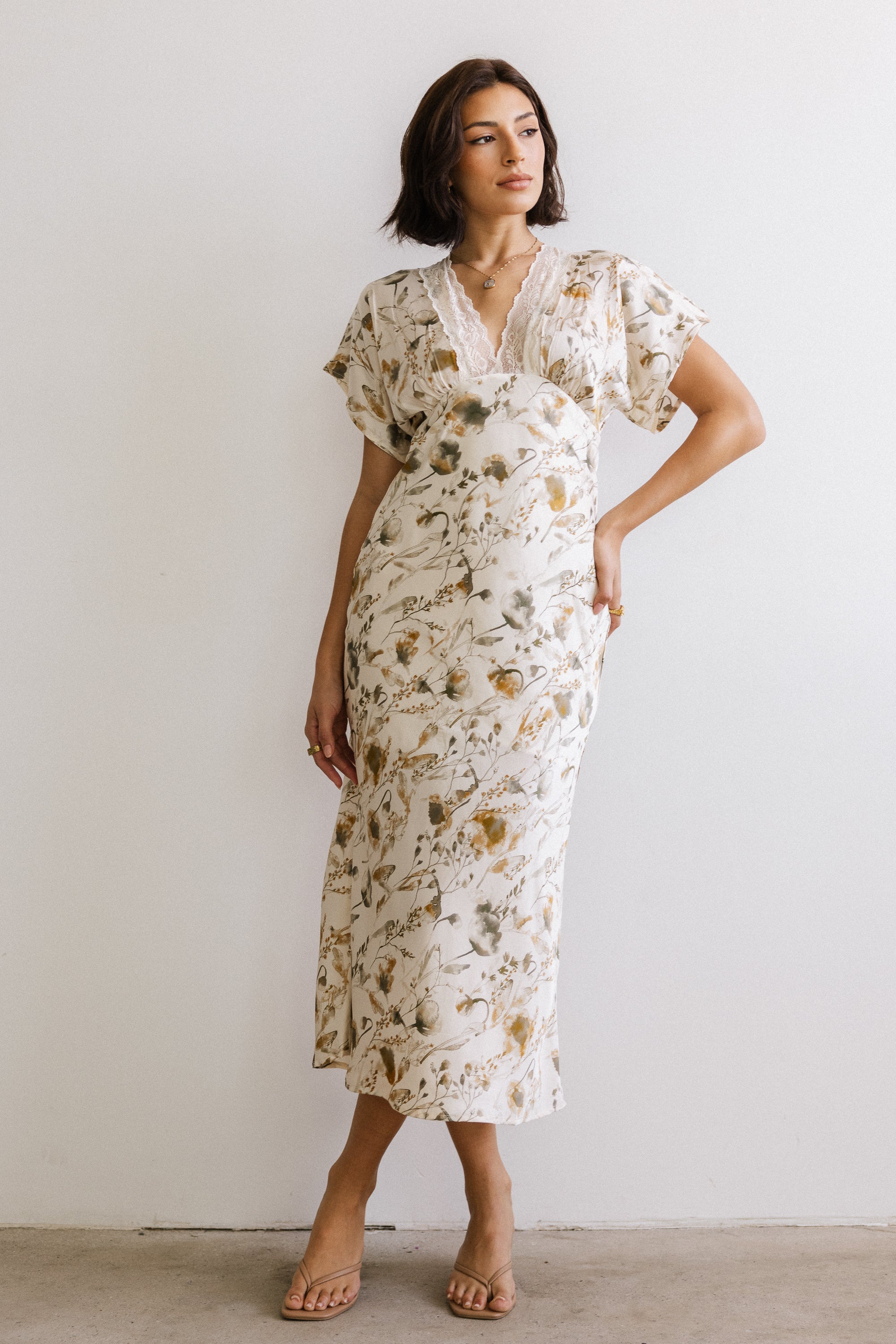 böhme Libby Floral Maxi Dress in Multi böhme Libby Floral Maxi Dress in Multi