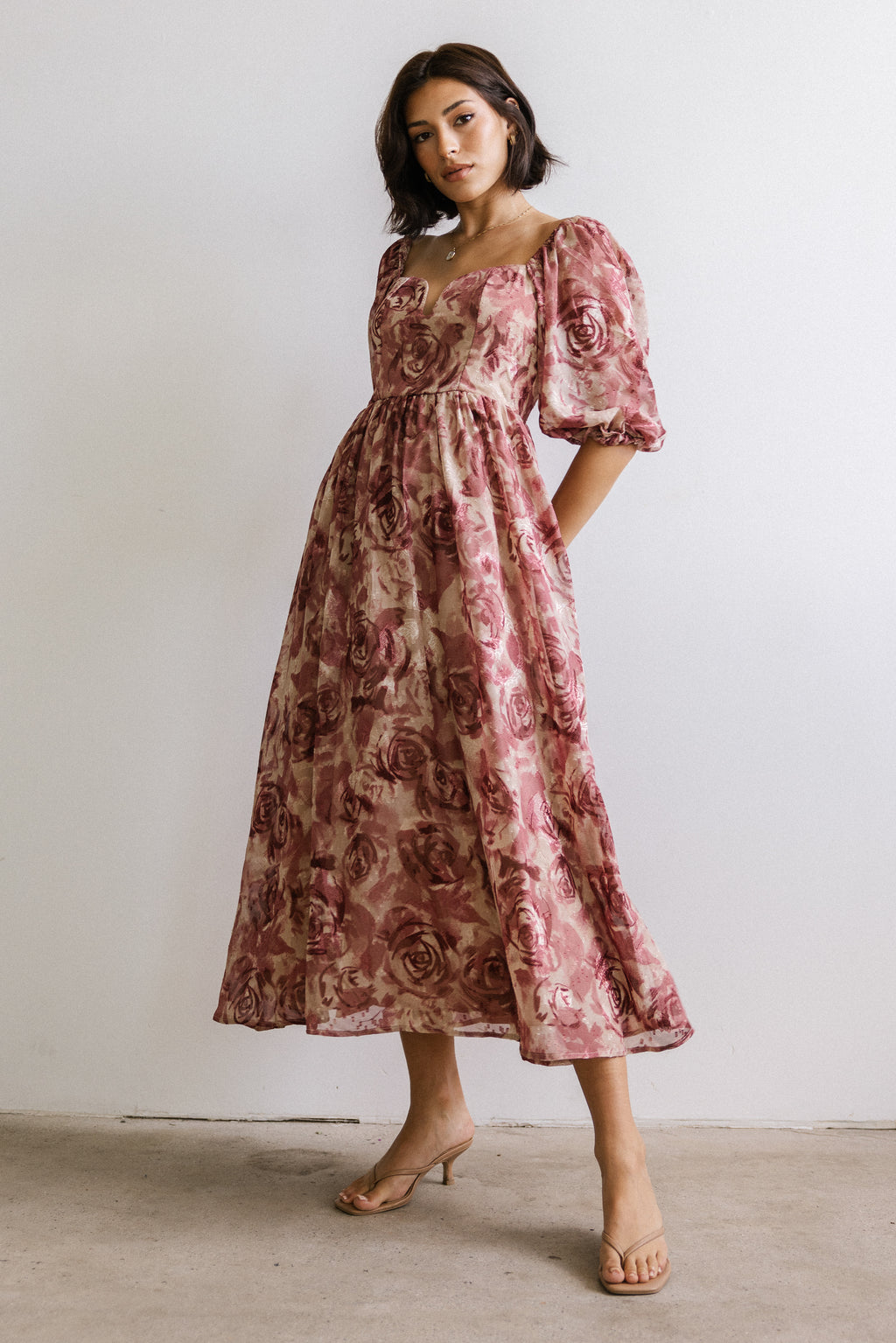 Kimmie Floral Midi Dress - FINAL SALE