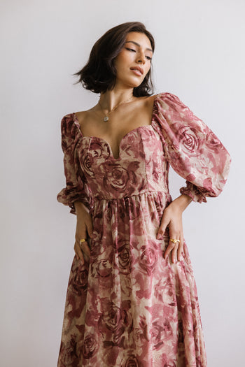 Kimmie Floral Midi Dress - FINAL SALE