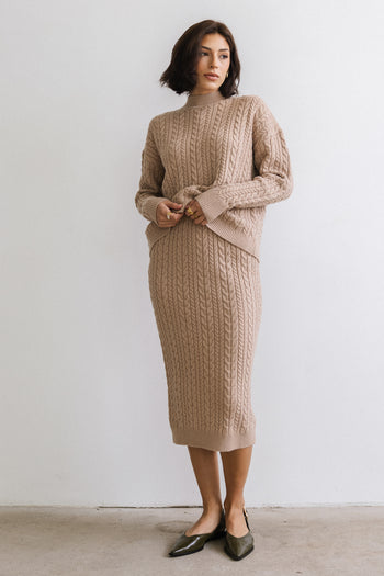 Renley Cable Knit Midi Skirt - FINAL SALE