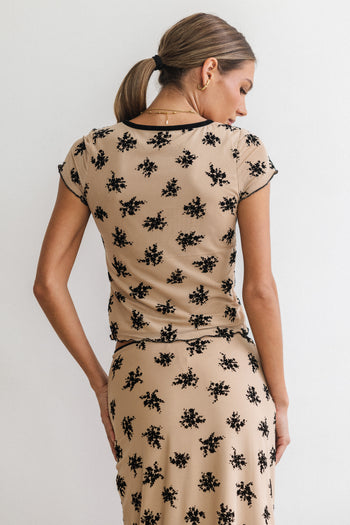 Tabitha Floral Mesh Top - FINAL SALE