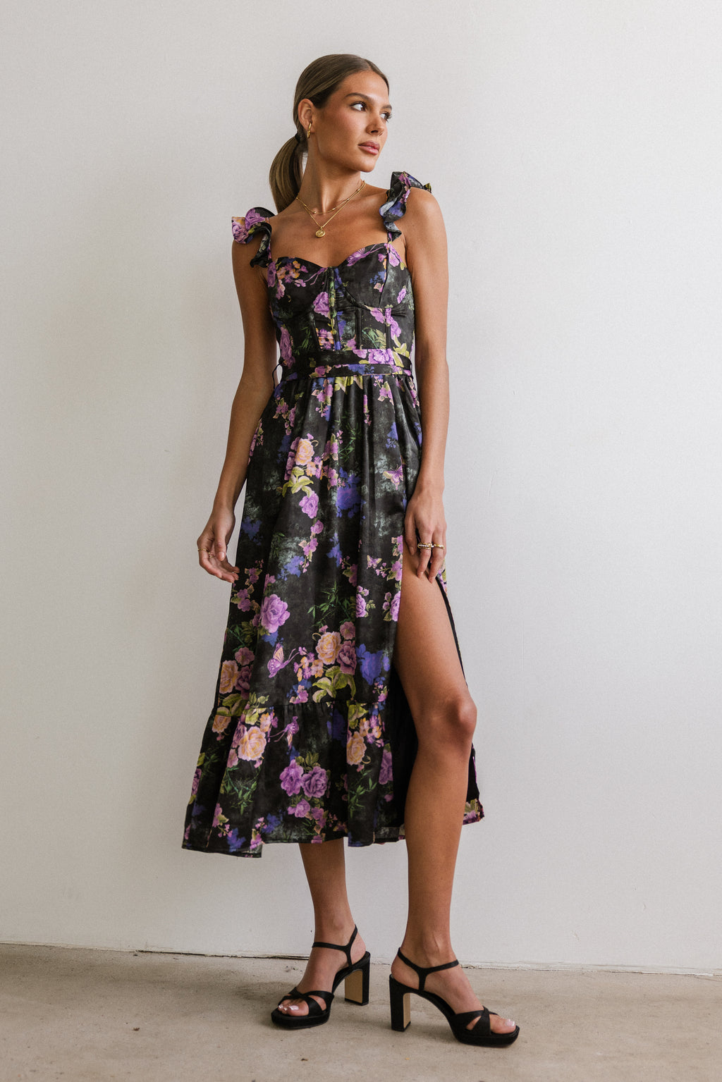 Florence Floral Midi Dress