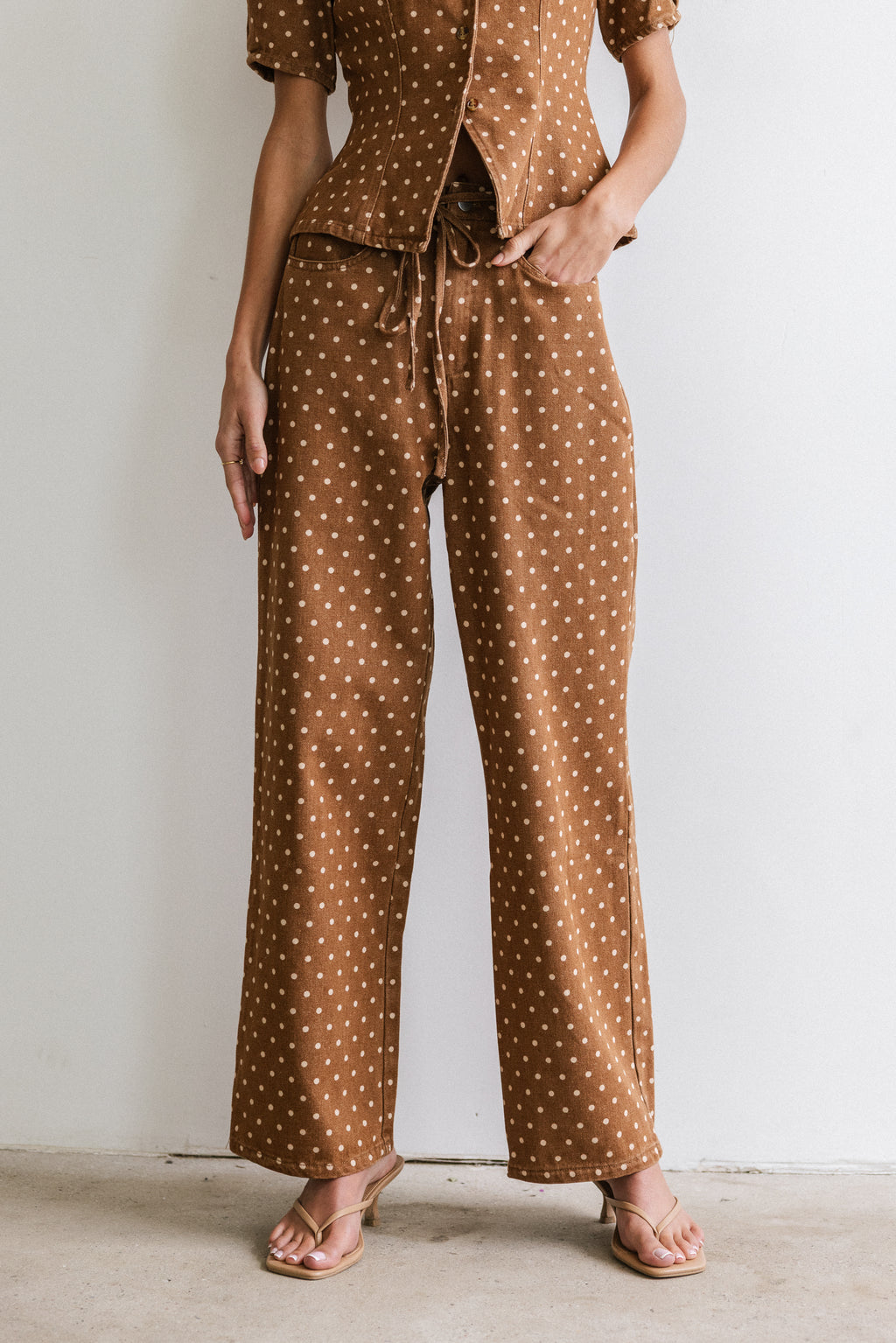 Tony Polka Dot Baggy Jeans