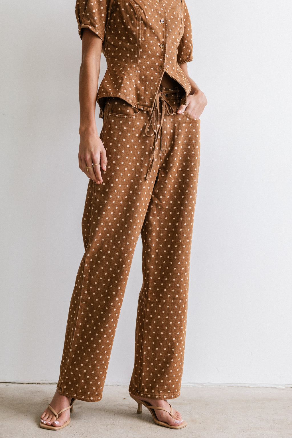 Tony Polka Dot Baggy Jeans