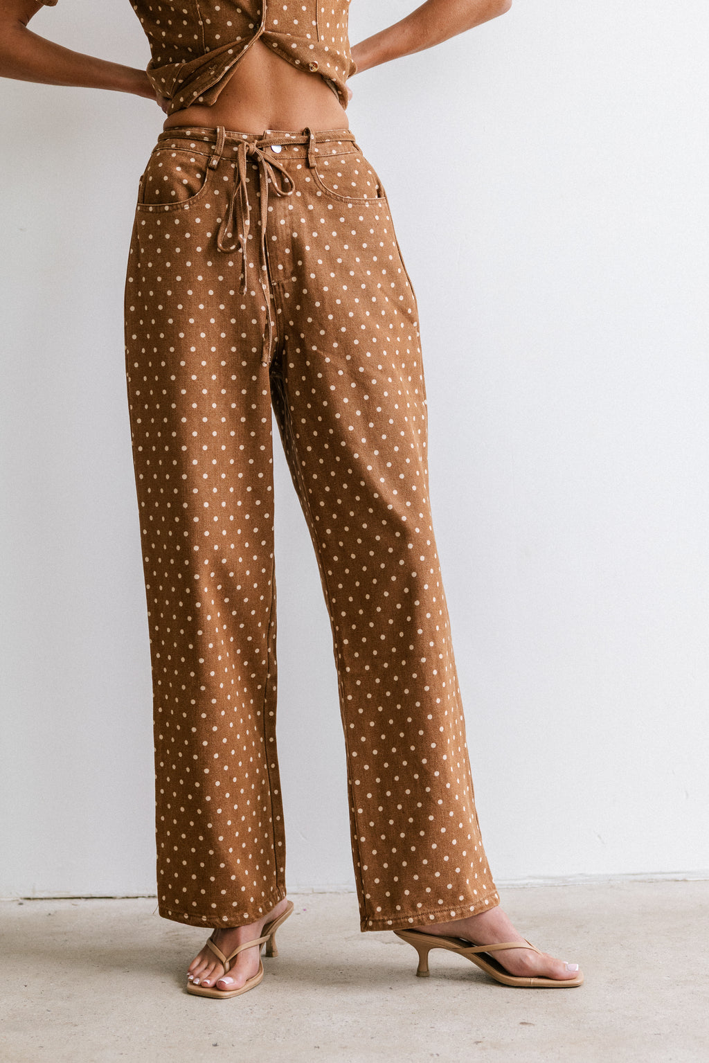 Tony Polka Dot Baggy Jeans