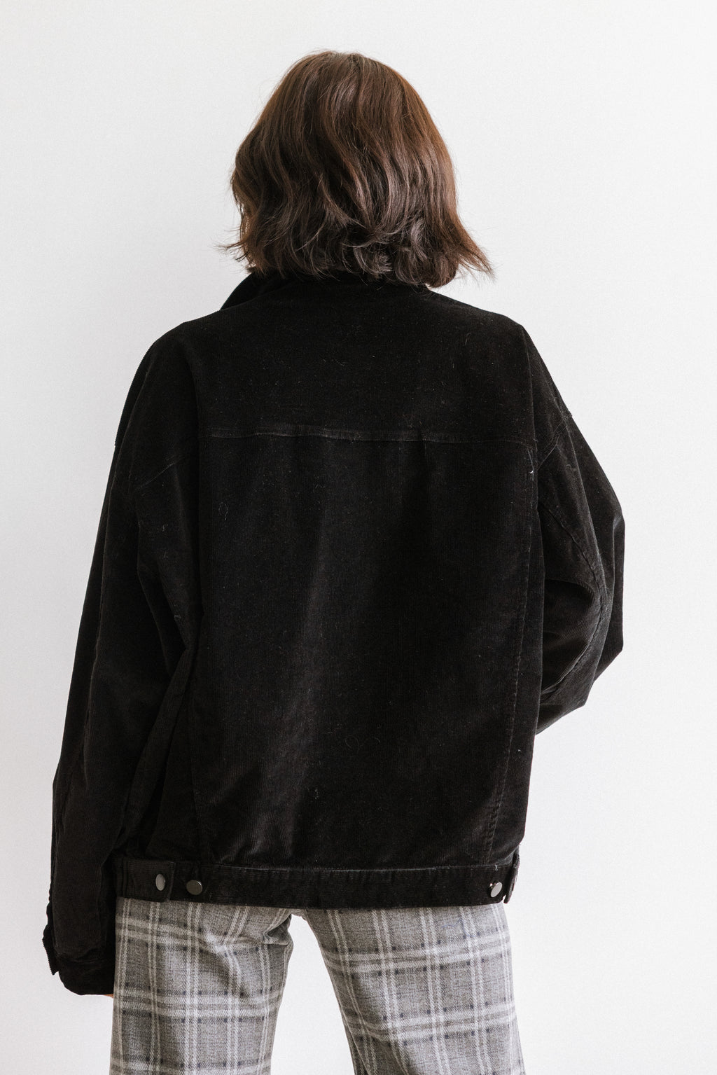 Sarah Corduroy Jacket in Black - FINAL SALE