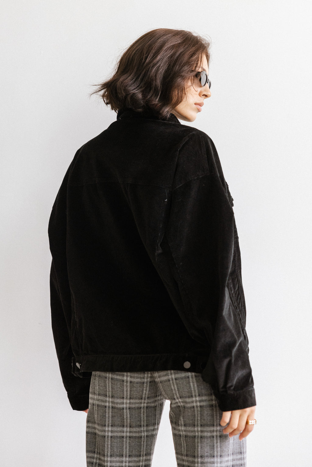 Sarah Corduroy Jacket in Black - FINAL SALE