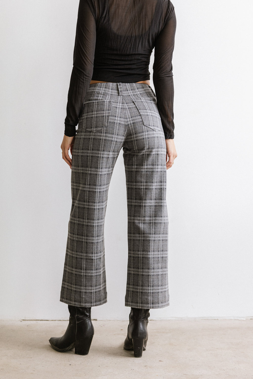 Fisher Plaid Wide Leg Pants - FINAL SALE