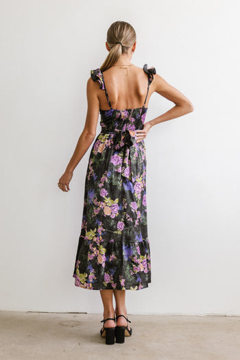 Florence Floral Midi Dress