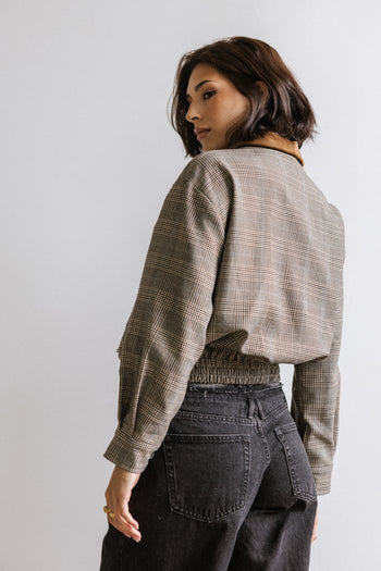COLLARED BOMBER JACKET