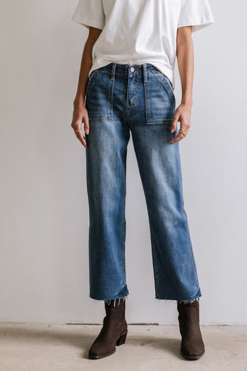 Eileen Cropped Straight Leg Jeans