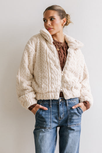 SOFT SHERPA BOMBER JACKET 