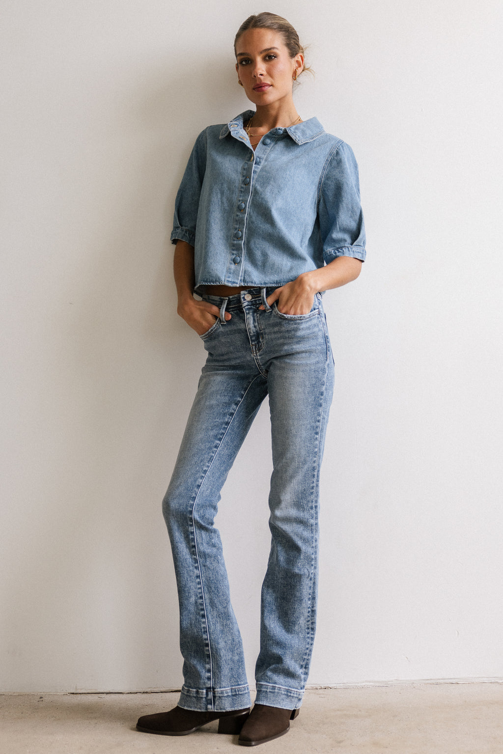 Betty Denim Button Up - FINAL SALE