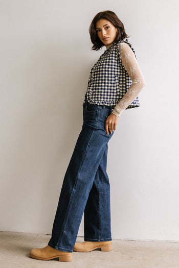 Betsy Gingham Vest - FINAL SALE