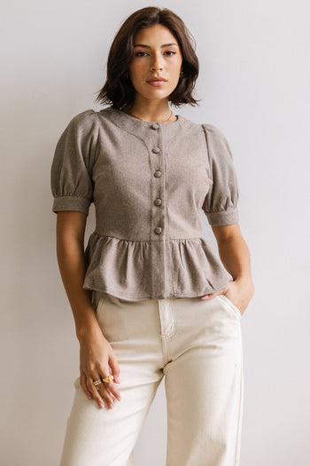 Tisha Peplum Blouse - FINAL SALE